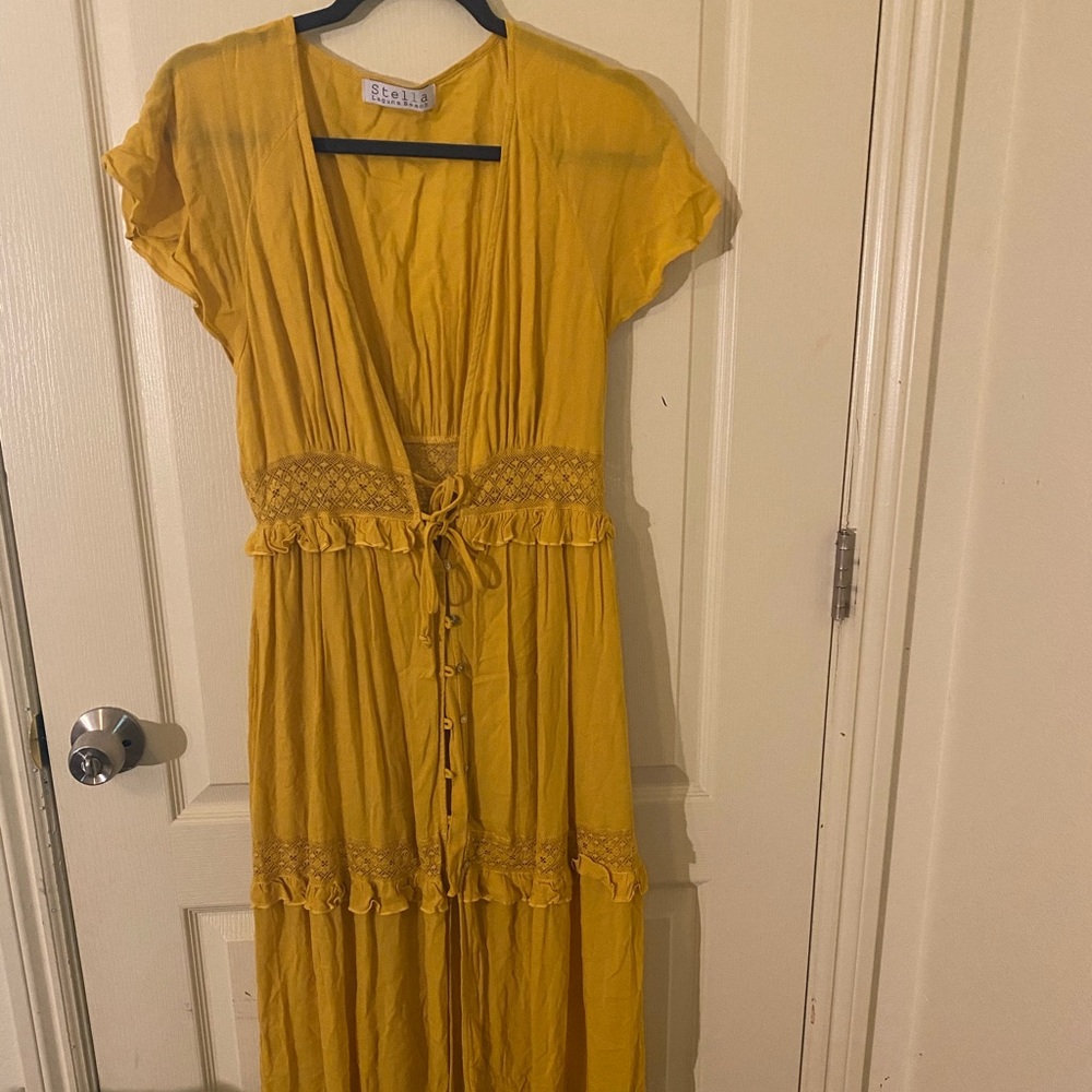 Yellow summer dress